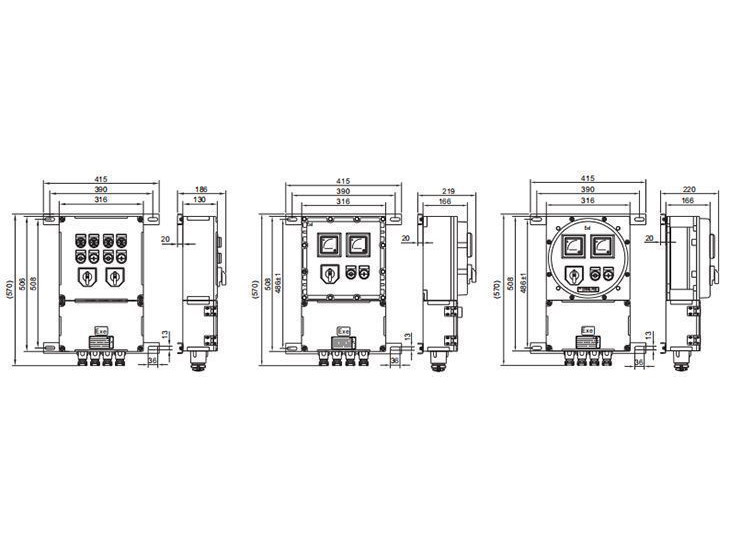 explosion proof control box dimensions and specifications-1